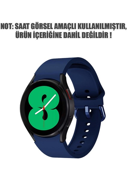 Samsung Galaxy Watch 4 44MM Kordon Solid Silicone Band Petrol Mavisi