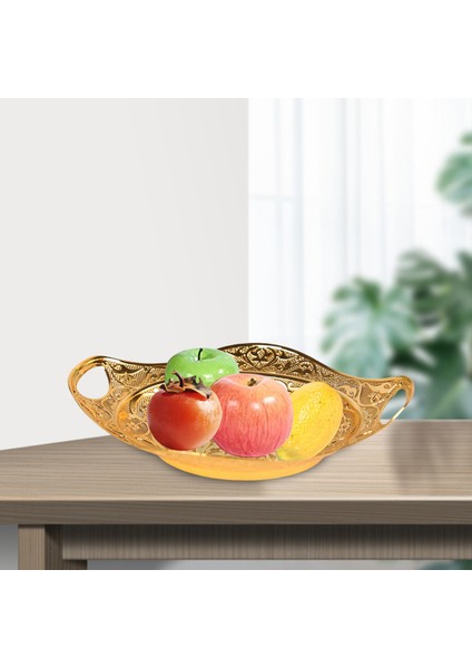 Altın Meyve Tabağı Kolye Çanak Aperatif Somun Tepsisi Dekorasyonu ile Kolları (Yurt Dışından)