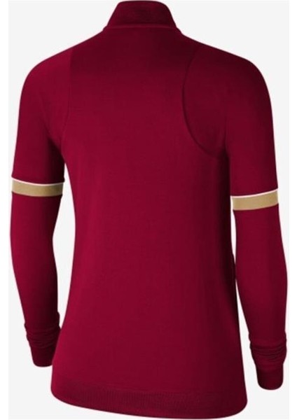 Dri-Fit Academy 21 Kadın Sweatshirt Kırmızı Dik Yaka Rahat Kesim Yeni Sezon fiyatları