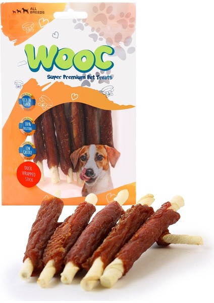 Ördek Sargılı Sütlü Stick Köpek Ödülü 80GR