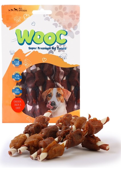 Tavuk&ördek&ciğer Sargılı Stick Köpek Ödülü 80GR