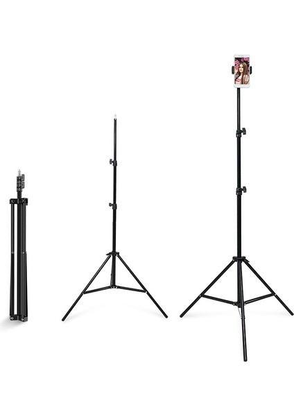 2.1 M Katlanabilir Cep Telefonu Için Selfie Tripod - Siyah (Yurt Dışından)