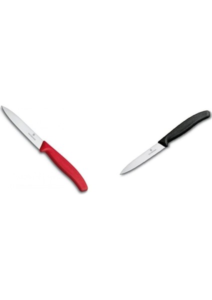 10 cm Düz Bıçak 2 Li Set Çift Renk