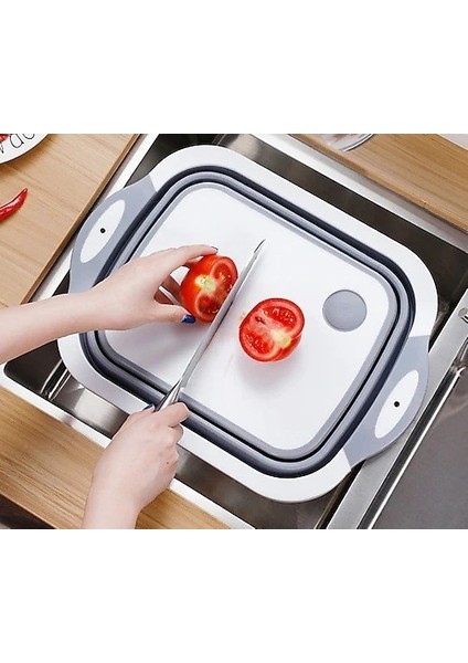 Çok Amaçlı Katlanabilir Kesme Tahtası ve Sepet