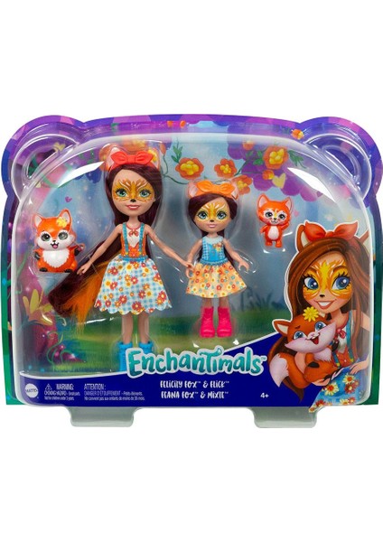 Enchantimals Kız Kardeş Bebekler Serisi HCF79-HCF81 Lisanslı Ürün