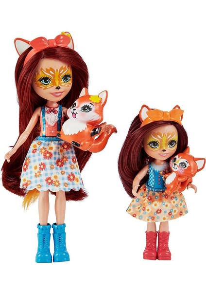 Enchantimals Kız Kardeş Bebekler Serisi HCF79-HCF81 Lisanslı Ürün