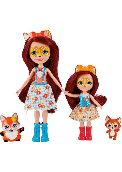 Enchantimals Kız Kardeş Bebekler Serisi HCF79-HCF81 Lisanslı Ürün
