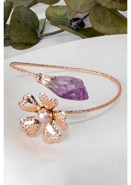 Ametist Doğal Taş Bilezik