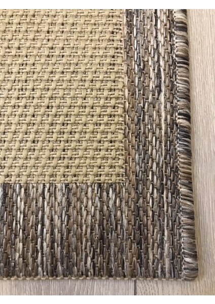 Hv-Ssl-9709 Jüt Sisal Bej Kahve Makine Halısı