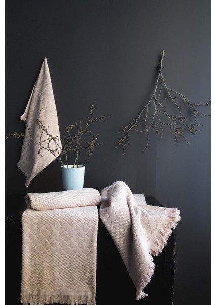 İssimo Home Marı 80*150 Havlu Pudra