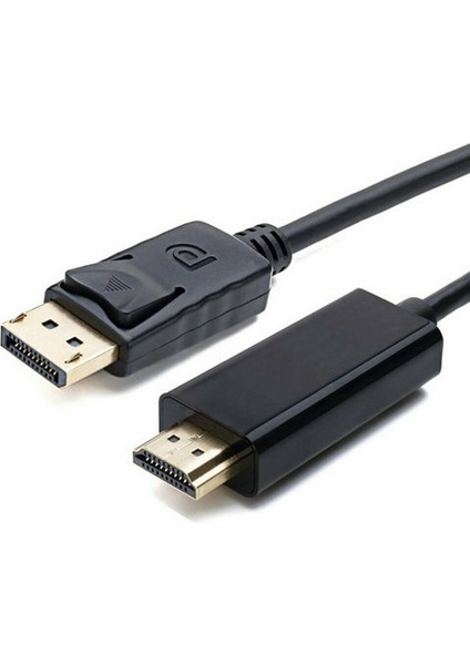 Displayport To HDMI Çevirici Dönüştürücü Adaptör Kablosu 1.8 Metre