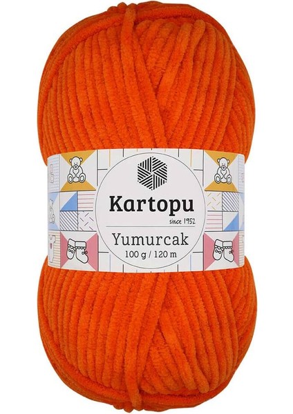 Yumurcak El Örgü Ipi 100 gr Turuncu K205