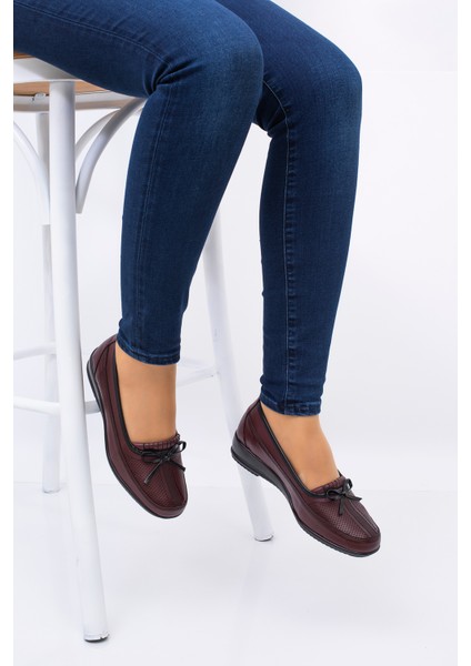 Kadın Tam Deri Taban Günlük Anne Ayakkabısı