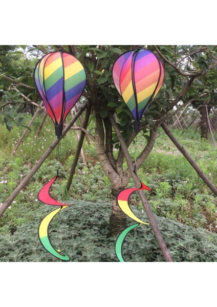 4 Adet 55 '' Sıcak Hava Balonu Windsock Rüzgar Spinner Çim Festivali Bahçe Dekor (Yurt Dışından)