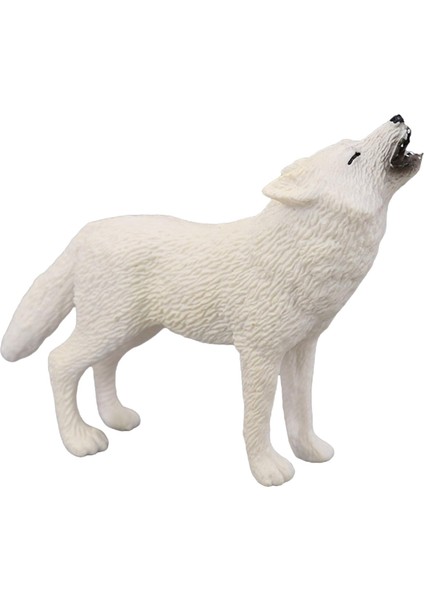 Gerçekçi Kurt Figürinler Okul Öncesi Minyatür Doğum Günü Hediyesi Toddlers Çocuk Arctic Wolf (Yurt Dışından)