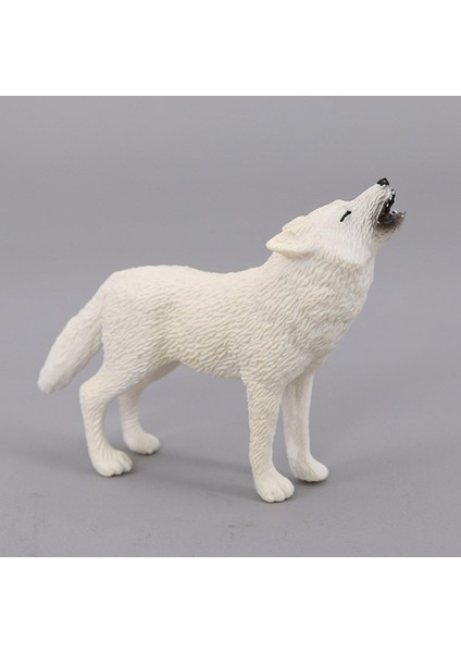 Gerçekçi Kurt Figürinler Okul Öncesi Minyatür Doğum Günü Hediyesi Toddlers Çocuk Arctic Wolf (Yurt Dışından)