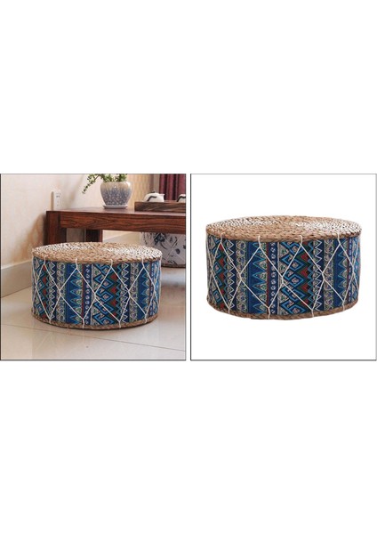 30cm Kilim Desen Yer Minderi - Mavi (Yurt Dışından)