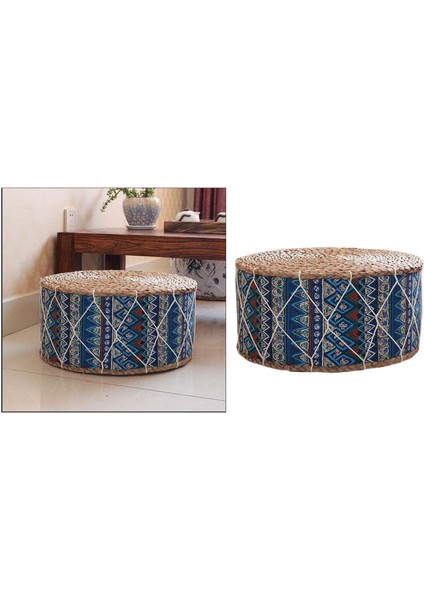 30cm Kilim Desen Yer Minderi - Mavi (Yurt Dışından)