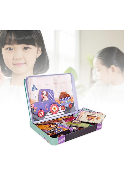 Hayal Gücü 3D Manyetik Bulmacalar Kurulu Montessori Oyuncaklar Hediye Taşıma (Yurt Dışından) modelleri