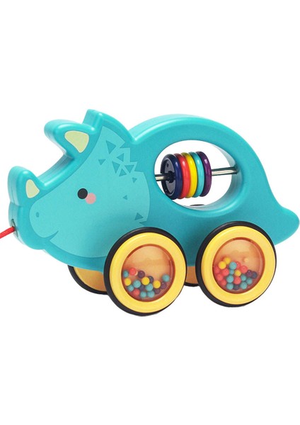 Hayvan Çekme Oyuncak Hışırtı Tekerlekler ile Oyuncak Push & Pull Oyuncaklar Triceratops Için Oyuncaklar (Yurt Dışından)