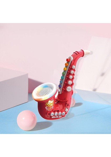 Çocuklar Hediye Mini Enstrüman Bebek Erken Öğrenme Saksafon Kırmızı (Yurt Dışından)