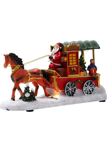 11 Inç Santa Kızak ile Çok Renkli Heykelcik Müzik Xmas Dekorasyon Ev Için (Yurt Dışından) fırsatları
