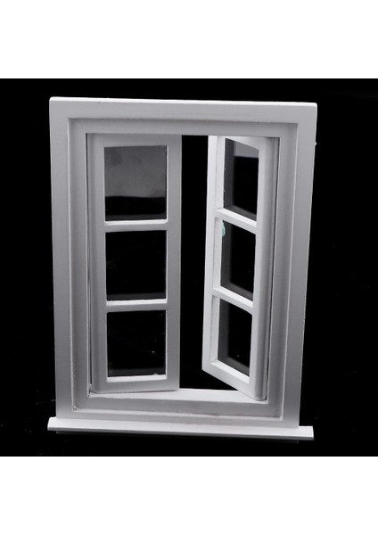 Bebek Evi için Minyatür Ahşap 6 Panel Pencere Çerçevesi -Beyaz (Yurt Dışından) fiyatları