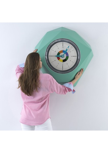 Cumra 90 cm Büyük Analog Fiberglass Dekoratif Duvar Saati modelleri