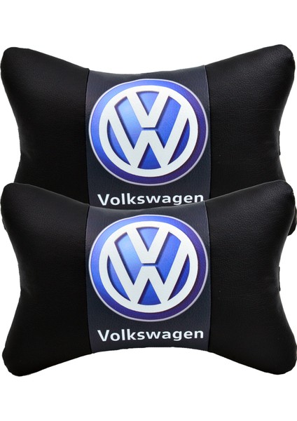 Volkswagen 2'li Lüx Ortopedik Oto Boyun Yastığı (Dijital Deri Baskı) fiyatları