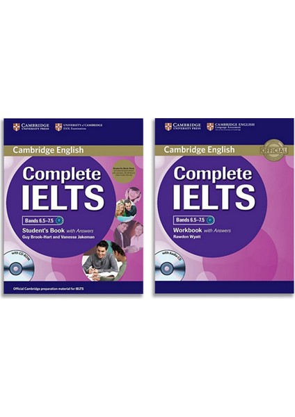 .complete IELTS Bands 6.5-7.5 (C1) Student's Book+Workbook With Answers With CD-Rom+Audio CD