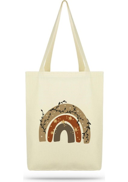 Paket Yıldızlı Gökkuşağı Kanvas Kumaş Bez Çanta fiyatları