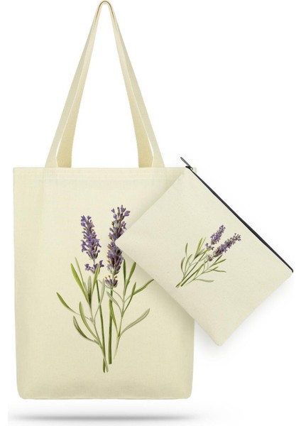 Paket Lavander Kanvas Kumaş Bez Çanta