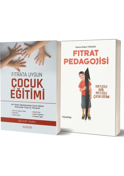 Fıtrata Uygun Çocuk Eğitimi - Fıtrat Pedagojisi 2 Kitap Set - Bülent Karcı