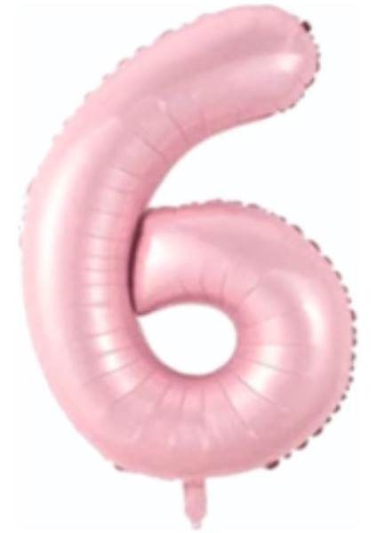 34 Inç 76 cm Folyo Pembe Rakam Balon 6