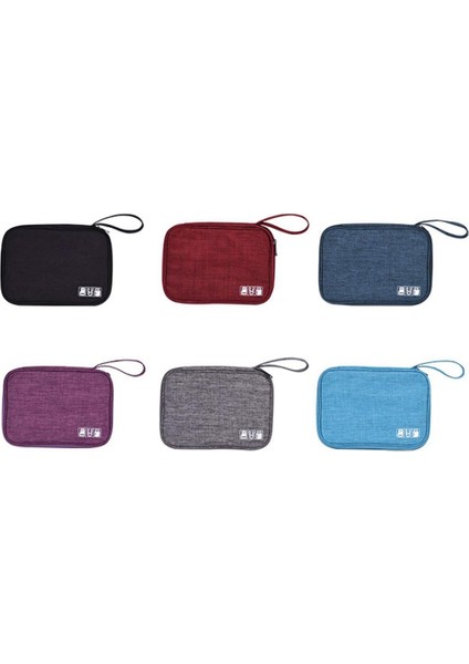 Taşınabilir Elektronik Kablo Organizatör Çanta USB Şarj Saklama Kutuları Mor (Yurt Dışından) modelleri