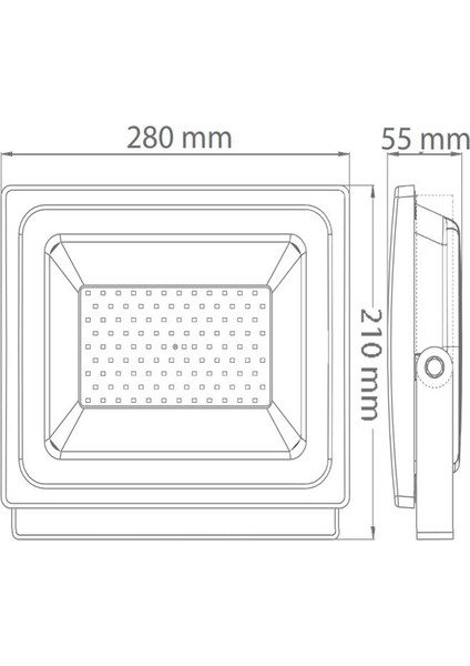 AT61-07002 70W LED Projektör 3000K Günışığı