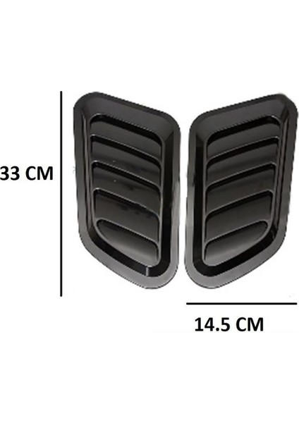 Toyota Corolla 1997-2000 Kaput Üstü Havalandırma Scoop 2 Li Piona Black Ithal