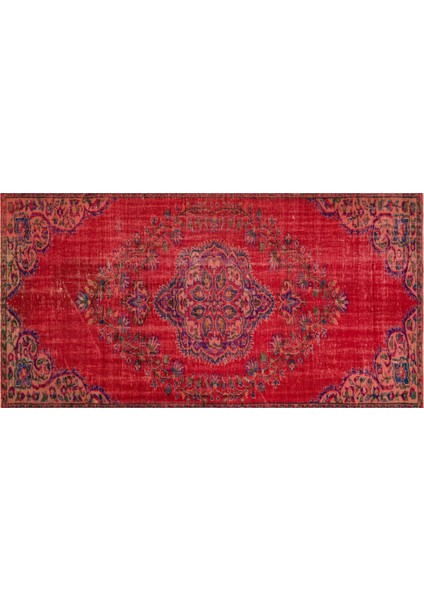 Eşsiz Güzelliğe Sahip Vintage El Dokuma Halı 139 x 266 cm F1308 modelleri