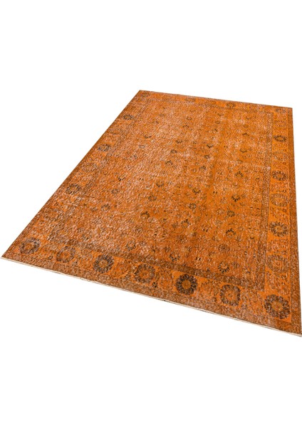 Özel Vintage Eskitme El Dokuma Halı 163 x 256 cm F1328