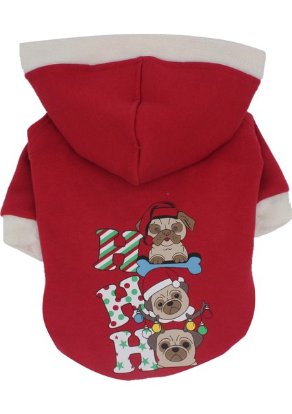 Noel Dogs Hoodie Sweat Kedi Köpek Sweat Kedi Köpek Kıyafeti