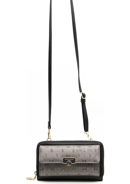 Platin Üç Bölmeli Kadın Çapraz Askılı Telefon Cüzdanı/cüzdan & Kartlık SP921 modelleri