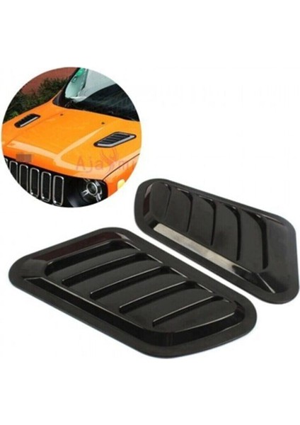 Jeep Cherokee 2018+ Kaput Üstü Havalandırma Scoop 2 Li Piona Black Ithal