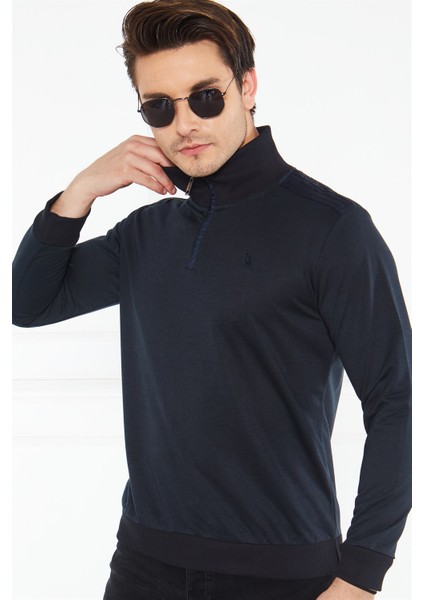 V4008 Dewberry Erkek Sweatshirt-Lacivert modelleri
