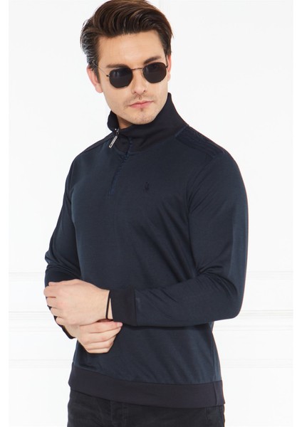 V4008 Dewberry Erkek Sweatshirt-Lacivert indirimleri