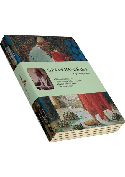 Osman Hamdi Bey 4'lü Defter Seti 3 - Kaplumbağa Serisi - Çizgisiz - 64 Sayfa - 14X21CM