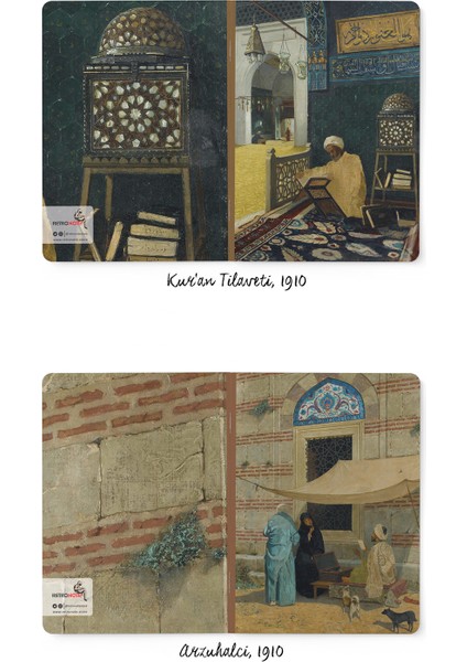 Osman Hamdi Bey 4'lü Defter Seti 3 - Kaplumbağa Serisi - Çizgisiz - 64 Sayfa - 14X21CM
