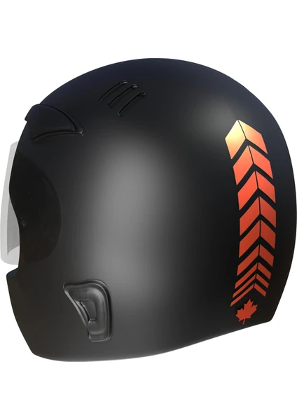 Çınar Extreme 2 Adet Sport Kask, Araba Ayna Floresan Turuncu Kask Sticker Çınar Extreme