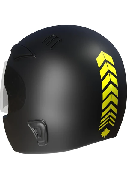 Çınar Extreme 2 Adet Sport Kask, Araba Ayna Floresan Sarı Kask Sticker Çınar Extreme