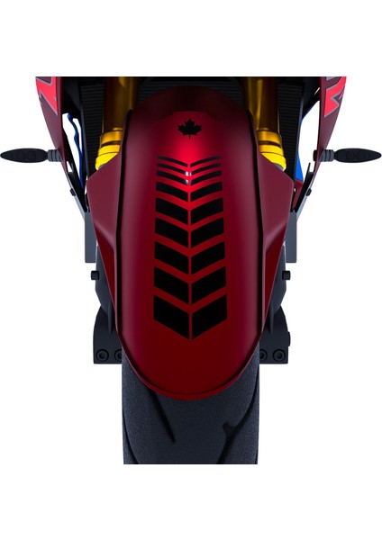 2 Adet Sport Motosiklet Çamurluk Jet Siyah Kask Sticker Çınar Extreme