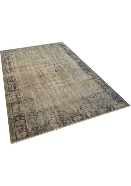 Klasik Modern Vintage Eskitme El Dokuma Halı 177 x 269 cm 8426